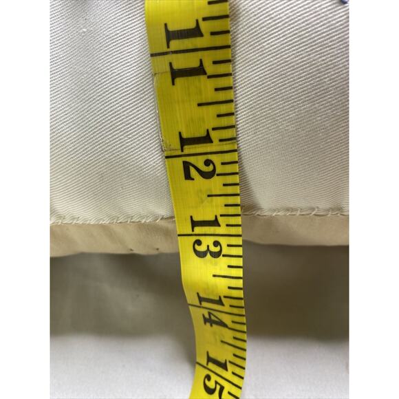 VTG Camping Throw Pillow Hand Made Seasons Fall Spring Reversible Quilted Embell - Picture 14 of 16